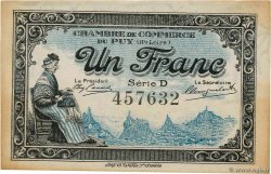 1 Franc FRANCE regionalism and various Le Puy 1916 JP.070.09