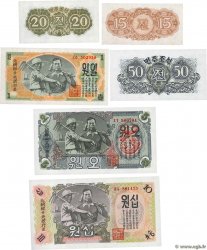 Lot de 6 Billets Lot NORTH KOREA  1947 P.LOT UNC