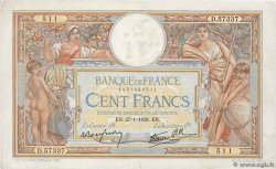 100 Francs LUC OLIVIER MERSON type modifié FRANCE  1938 F.25.09 TTB
