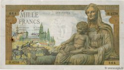 1000 Francs DÉESSE DÉMÉTER FRANCE  1943 F.40.19