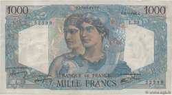 1000 Francs MINERVE ET HERCULE FRANCE  1945 F.41.03 VF
