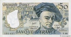 50 Francs QUENTIN DE LA TOUR FRANKREICH  1986 F.67.12 VZ