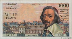1000 Francs RICHELIEU FRANCE  1956 F.42.18 VF