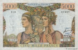 5000 Francs TERRE ET MER FRANCE  1949 F.48.01