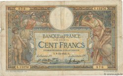 100 Francs LUC OLIVIER MERSON grands cartouches FRANCE  1925 F.24.03 VG