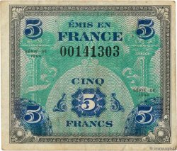 5 Francs DRAPEAU FRANKREICH  1944 VF.17.01 S