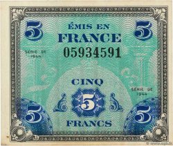 5 Francs DRAPEAU FRANCIA  1944 VF.17.01 SPL
