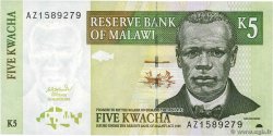 5 Kwacha MALAWI  2004 P.36b UNC