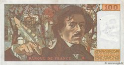 100 Francs DELACROIX modifié FRANCE  1978 F.69.01d VF