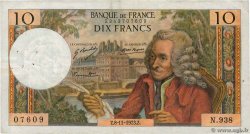 10 Francs VOLTAIRE FRANKREICH  1973 F.62.64 fSS