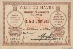 50 Centimes FRANCE regionalism and various Le Havre 1918 JP.068.01