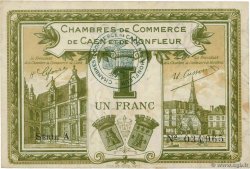 1 Franc FRANCE regionalism and various Caen et Honfleur 1915 JP.034.14 VF