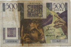 500 Francs CHATEAUBRIAND FRANCE  1945 F.34.01 B