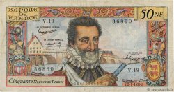 50 Nouveaux Francs HENRI IV FRANKREICH  1959 F.58.02 SGE