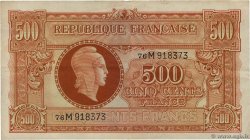 500 Francs MARIANNE fabrication anglaise FRANCIA  1945 VF.11.02 MBC