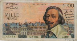 1000 Francs RICHELIEU FRANCE  1956 F.42.20