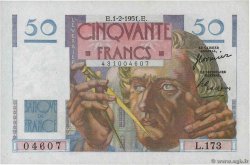 50 Francs LE VERRIER FRANCE  1951 F.20.17