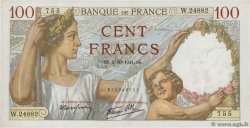 100 Francs SULLY FRANKREICH  1941 F.26.58