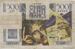500 Francs CHATEAUBRIAND FRANKREICH  1946 F.34.06 SGE