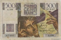 500 Francs CHATEAUBRIAND FRANCIA  1948 F.34.08 B