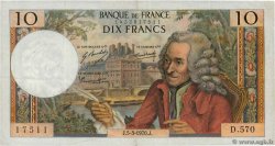 10 Francs VOLTAIRE FRANCE  1970 F.62.43