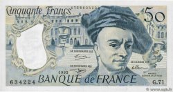 50 Francs QUENTIN DE LA TOUR FRANKREICH  1992 F.67.18