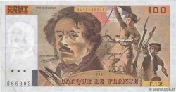 100 Francs DELACROIX imprimé en continu FRANCIA  1990 F.69bis.01a
