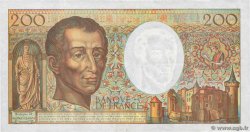 200 Francs MONTESQUIEU Modifié FRANCE  1994 F.70/2.01 VF-