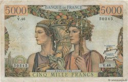 5000 Francs TERRE ET MER FRANKREICH  1951 F.48.03