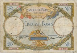 50 Francs LUC OLIVIER MERSON FRANCIA  1928 F.15.02