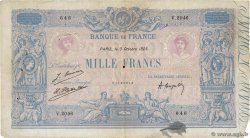 1000 Francs BLEU ET ROSE FRANCIA  1925 F.36.41 q.MB