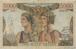 5000 Francs TERRE ET MER FRANCIA  1952 F.48.06 B
