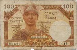 100 Francs TRÉSOR FRANÇAIS FRANKREICH  1947 VF.32.06 SGE