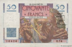 50 Francs LE VERRIER FRANCE  1947 F.20.08 VF