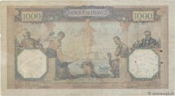 1000 Francs CÉRÈS ET MERCURE FRANCE  1927 F.37.01 VG