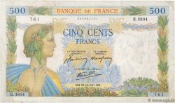 500 Francs LA PAIX FRANCE  1941 F.32.23 TB