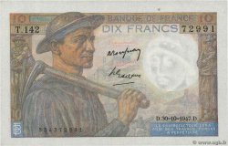 10 Francs MINEUR FRANCE  1947 F.08.18 pr.SPL