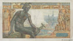 1000 Francs DÉESSE DÉMÉTER FRANCE  1943 F.40.25 TB+