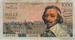 1000 Francs RICHELIEU FRANCE  1955 F.42.11 pr.TB