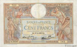 100 Francs LUC OLIVIER MERSON type modifié FRANCIA  1938 F.25.20 q.BB