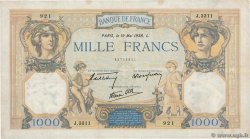 1000 Francs CÉRÈS ET MERCURE type modifié FRANCIA  1938 F.38.15 BC+