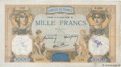 1000 Francs CÉRÈS ET MERCURE type modifié FRANCIA  1938 F.38.23 q.BB