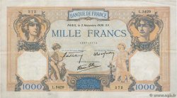 1000 Francs CÉRÈS ET MERCURE type modifié FRANCIA  1938 F.38.32 q.BB