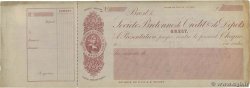 Francs FRANCE régionalisme et divers Brest 1920 DOC.Chèque TTB