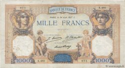 1000 Francs CÉRÈS ET MERCURE FRANCIA  1927 F.37.01