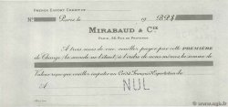 Dollars Non émis FRANCE régionalisme et divers Paris 1907 DOC.Lettre SUP