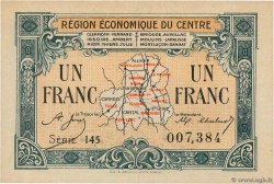 1 Franc FRANCE régionalisme et divers Région Économique Du Centre 1918 JP.040.07 pr.NEUF