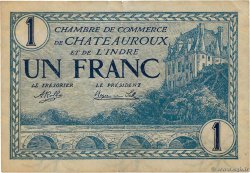 1 Franc FRANCE regionalismo y varios Chateauroux 1920 JP.046.26 BC+