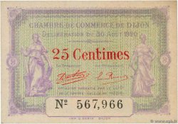 25 Centimes FRANCE régionalisme et divers Dijon 1920 JP.053.23 SPL+