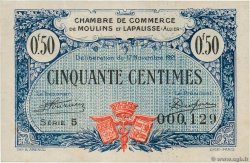 50 Centimes FRANCE régionalisme et divers Moulins et Lapalisse 1921 JP.086.22 SUP